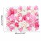 8 Rose Flower Wall Panels Artificial Silk Wedding Supply Decor Party Floral